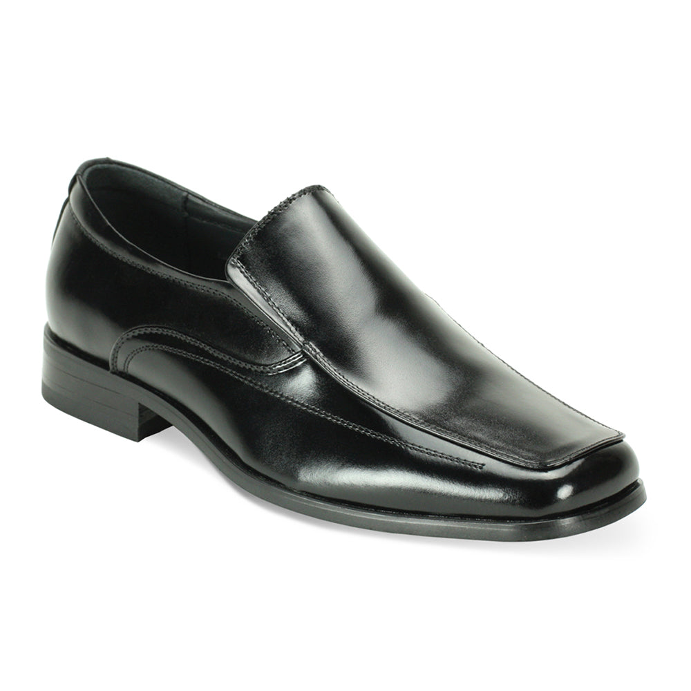 Classic Black Slip-On Moc Toe Shoes