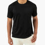 Solid Color Mock Tee Shirt 5002 - Black