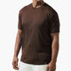 Brown Classic Crew Neck Ribbed T-Shirt By Stacy Adams