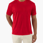 Solid Color Mock Tee Shirt 5002 - Red