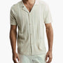Knitted Design Polo Short Sleeve Shirt  51001 - Sand