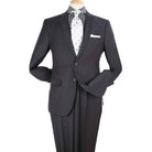 charcoal 2 piece modern fit suit front view