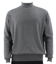 Elysium Threads Collection: Smoke Cotton Tencel Mock Neck Sweater