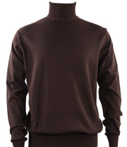 Calypso Brown Long Sleeve Turtle Neck Sweater - Rich Warmth