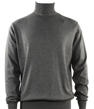Calypso Smoke Long Sleeve Turtle Neck Sweater - Subtly Sophisticated