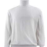 Calypso White Long Sleeve Turtle Neck Sweater - Crisp & Clean