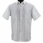 Tone Tribe Collection Tone on Tone White Geometric Short Sleeve Shirt – Full Cut