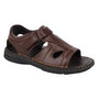 Men's Casual Dark Brown Open Toe Fisherman Sandals