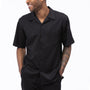 Classic Collection: Black Walking Suit 2 Piece Solid Color Short Sleeve Set 696