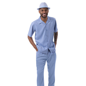 Classic Collection: Carolina Walking Suit 2 Piece Solid Color Short Sleeve Set 696