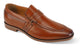 Aquila Collection: Classic Cognac Moc Toe Slip-On Dress Shoes - Medium and Wide