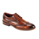 Tan Wingtip Lace Leather Dress Shoes for Men