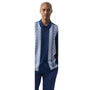 Palm Paradise Collection: Men's Navy Casual Knit Shirt and Long Pants Set
