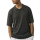Charcoal See-Thru Fancy Woven Knit Polo Shirt by Stacy Adams