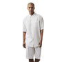 Breezy Collection: Men's White Linen 2-Piece Short Pants Set