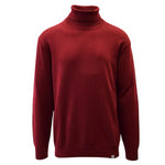 Men's Turtleneck Long Sleeve Sweater - Red