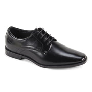 Men’s Plain-Toe Lace-Up Dress Shoe - Black