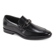 Men's Moc Toe Bit Slip-On Dress Loafer - Black
