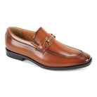 Men’s cognac moc-toe bit slip-on dress loafer