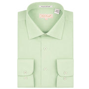 Sage Solid Long Sleeve Button Up Shirt with Front Flap Pockets
