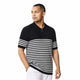 Men’s Black Engineered Knit Half-Zip Polo Shirt by Stacy Adams