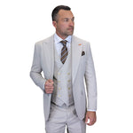 Aether Crest Collection: Statement Ash 3-Piece Modern Fit Suit