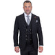 Aether Crest Collection: Statement Black 3-Piece Modern Fit Suit