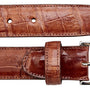 Belvedere Genuine Alligator Dress Belt in Cognac