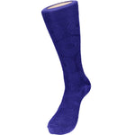 Bruno Conte Royal Blue Circular Jacquard Pattern Dress Sock