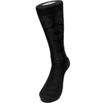 Bruno Conte Black Circular Jacquard Pattern Dress Sock