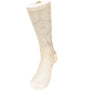 Bruno Conte Ivory Circular Jacquard Pattern Dress Sock