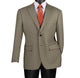 Serenado Collection: Modern Fit Wool Feel Houndstooth Blazer in Olive