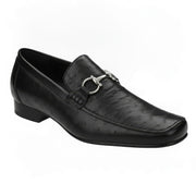 Black Genuine Ostrich Quill Bit Loafers by Belvedere