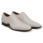 Pair of light bone Italian calf leather Oxford shoes
