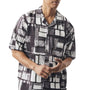 Versatile Collection: Black Print Crepe Poly Shirt