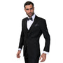 Sculptor Collection: 3-Piece Slim Fit Solid Suit For Men In Black