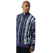 Men’s Stacy Adams Blue Quarter Zip Pullover Sweater