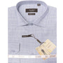 Sedna Collection: High-Quality Blue Self-Textured Modern Fit Men's Dress Shirt