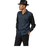 Fornax Collection: Men’s Fashion Set in Black/Blue by Montique