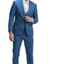Avantique Collection: 3-Piece Solid Suit For Men In Blue - Slim Fit