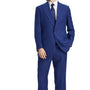 Innovatek Collection: 3 Piece Windowpane Hybrid Fit Suit In Navy For Men