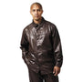 City Sleek Collection: Brown Full-Cut Car PU Coat And Pant Set