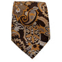 Timeless Textures Collection: Brown and Gold Blossom Pattern Tie