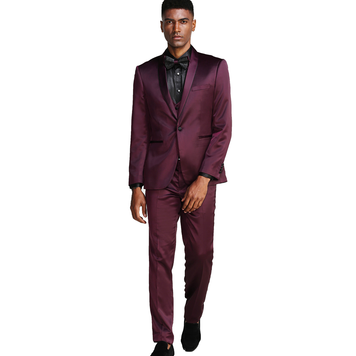 Burgundy/Black suit - M288SK