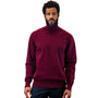 Vesta Collection: Modern Fit Burgundy Wool & Cashmere Turtleneck Sweater