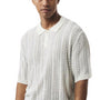 Leisure Collection: Knitted Polo Shirt In Cream