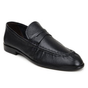 Black Italian Deerskin Penny Loafer by Belvedere