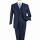 Navy Super 150s Wool 3-Piece Double-Breasted Suit