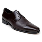 Belvedere Alexander Brown Italian Leather Cap Toe Dress Shoe