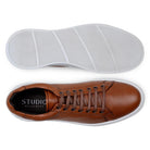 Rubber gel outsole of black Belvedere sneaker